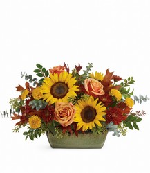 Sunflower Farm Centerpiece from In Full Bloom in Farmingdale, NY